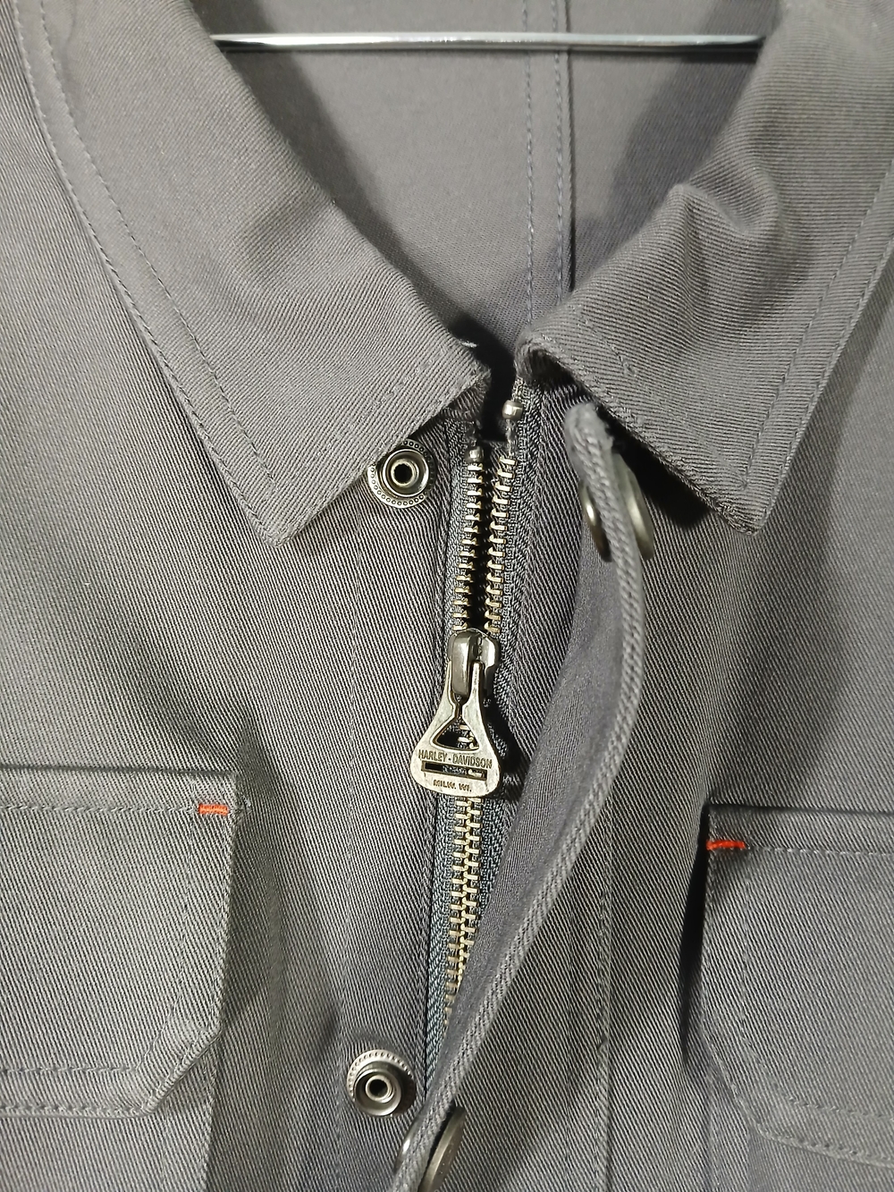 Men's Slim Gray Utility Jacket Harley-Davidson - Picture 5 of 11
